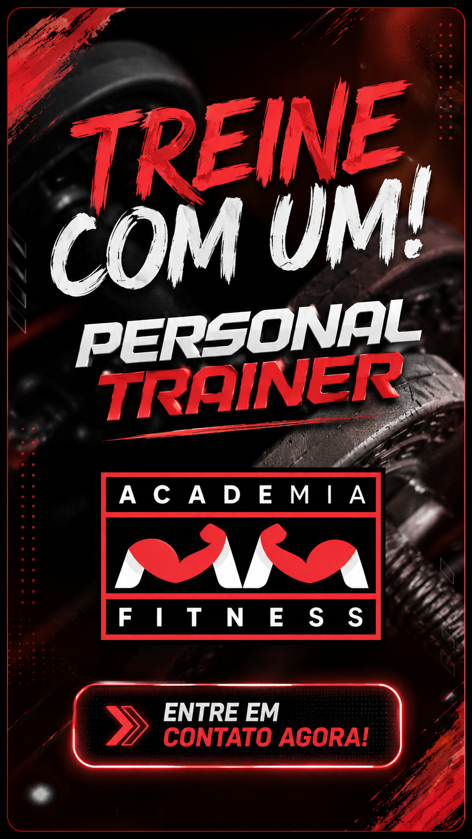 Chamada visual para treino com personal na MM Fitness